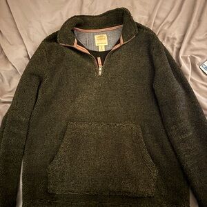 Men's Charcoal Zip-Up Sweater